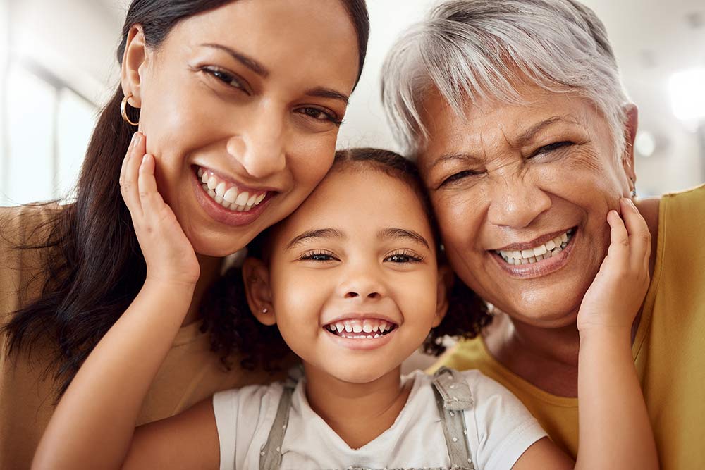 Image of mother, grandmother and young child