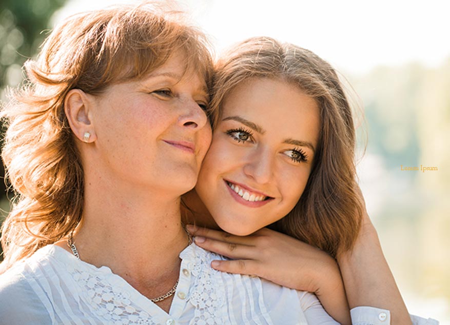 mother and daughter happy with future outlook