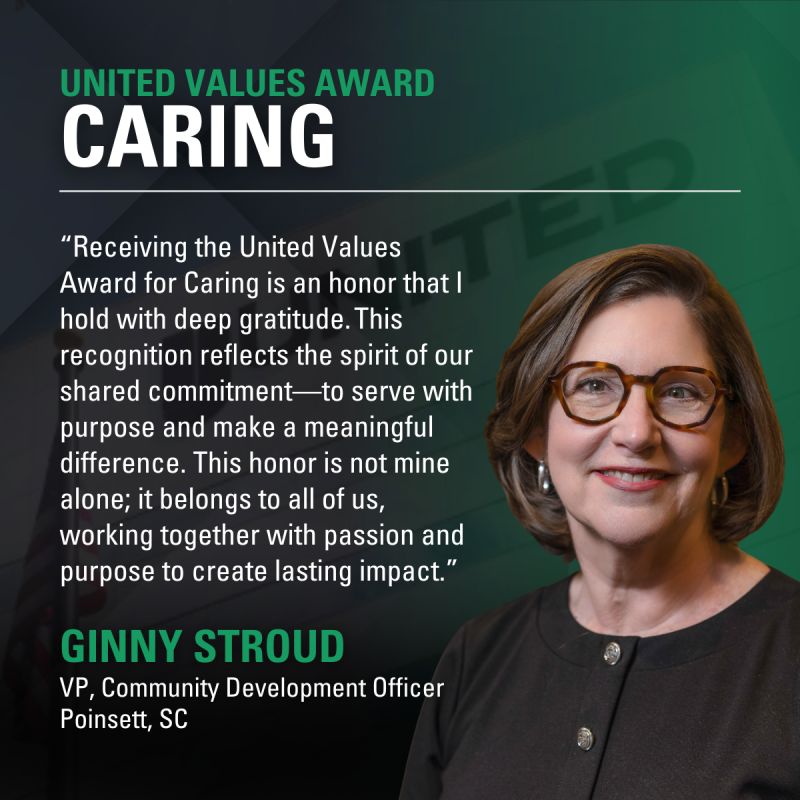 United Values Award Caring Ginny Stroud