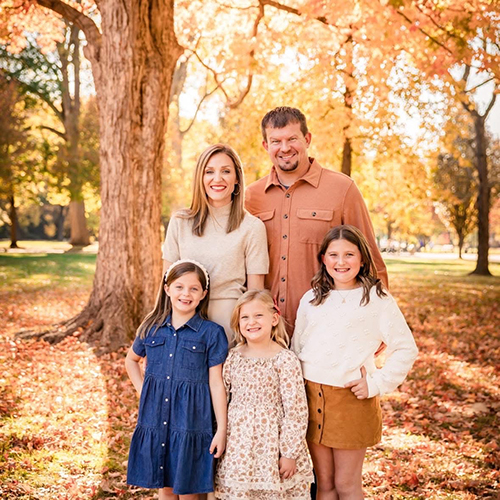 Emily Bartram with Family